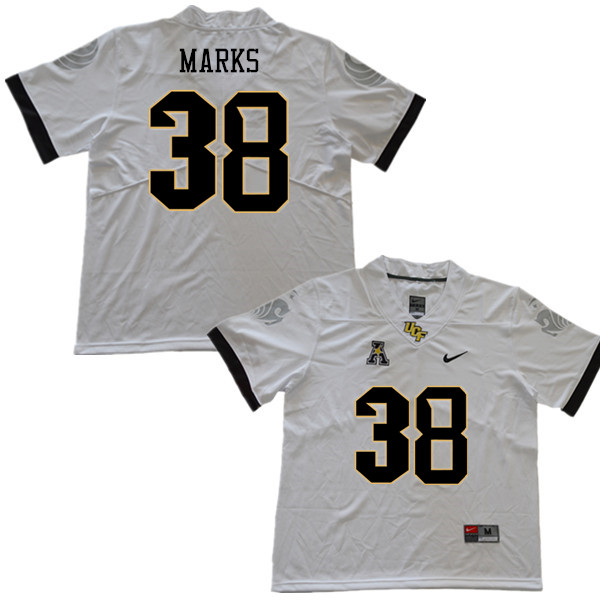 Men #38 Dionte Marks UCF Knights College Football Jerseys Sale-White - Click Image to Close